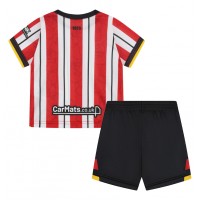 Sheffield United Domáci Detský futbalový dres 2024-25 Krátky Rukáv (+ trenírky)